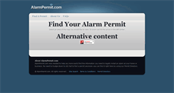 Desktop Screenshot of alarmpermit.com