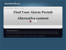 Tablet Screenshot of alarmpermit.com